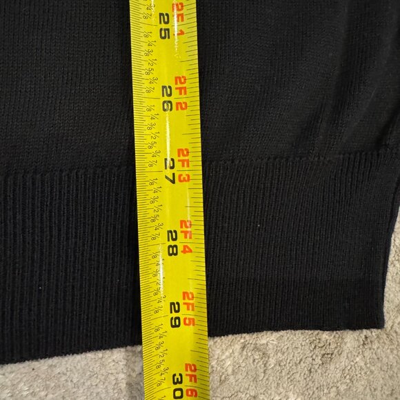 Raffi Linea Uomo Men's Knit Sweater Top Shirt ITALY Large Cotton Black Pullover - Picture 3 of 16